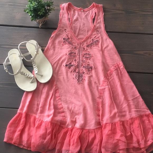 Free People Dresses & Skirts - Free People Beaded Swing Dress